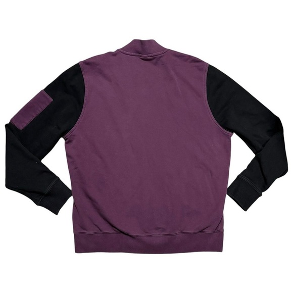 Outdoor Voices Purple Black Cotton Bomber Track Jacket - Picture 2 of 6